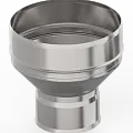 Переходник ф 150х130, AISI 439/0,5мм, h=180мм
