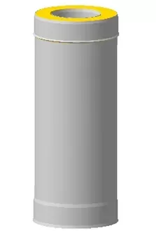 Сэндвич-труба 0,25м, ф 120х200, AISI 439/439, 1,0мм/0,5мм, (К)