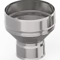 Переходник ф 100х115, AISI 439/0,5мм, h=180мм