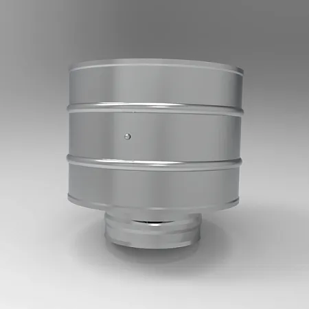 Зонт с дефлектором, ф 120, AISI 430/0,5мм, (К), h=210мм