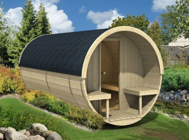 Баня-бочка под ключ