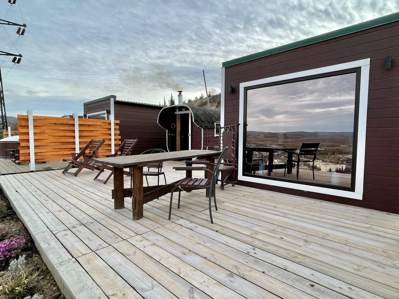 Большая баня-бочка