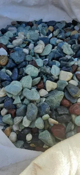 Камень для бани Микс премиум (яшма, кварц, жадеит, змеевик) обвалованый 20-40 20 кг АК