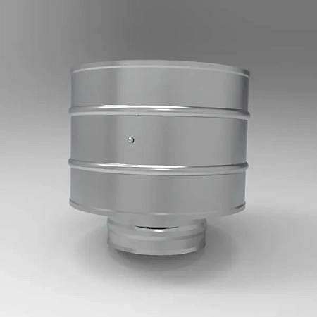 Зонт с дефлектором, ф 115, AISI 430/0,5мм, (К), h=210мм