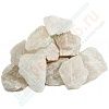 Камень для бани Горячий лед Кварцит белый колотый 20 кг С/П