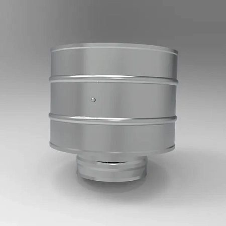 Зонт с дефлектором, ф 150, AISI 439/0,5мм, (К), h=210мм