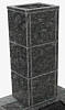 Облицовка из камня на трубу Президент пироксенит 30мм (270*270*930)